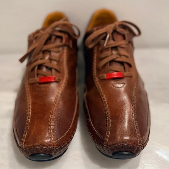 Pikolinos Brown Leather Driving Shoes 45 (US 11.5–12) Handmade Comfort Moccasins - Picture 7 of 16